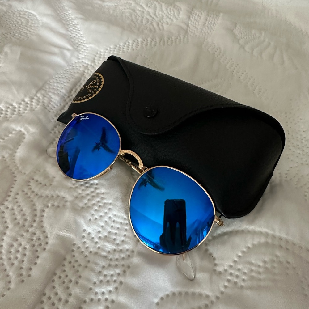 RAYBANS FLASH ROUND SUNGLASSES!!